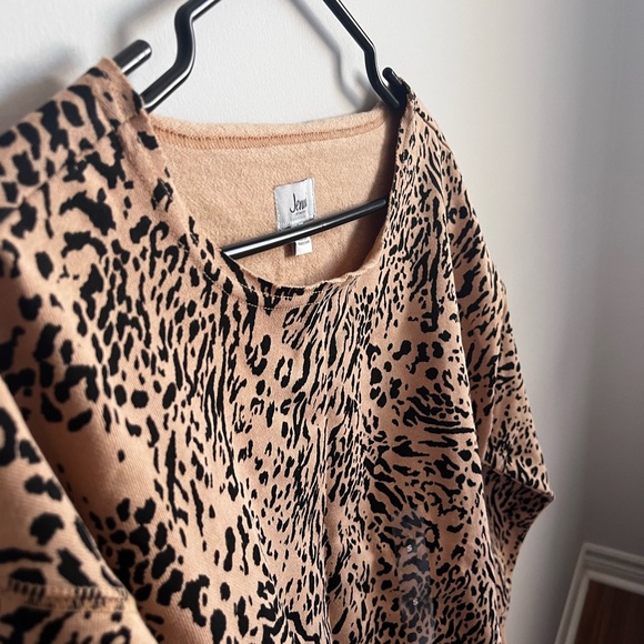 Oversized cheetah crew neck - Picture 3 of 5